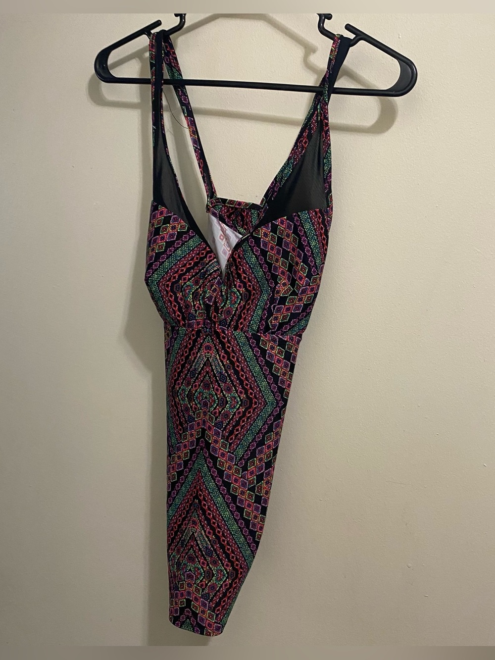 Beach Bump Womens L Large  Tankini Swim Swimuit Top Maternity Aztec Southwest